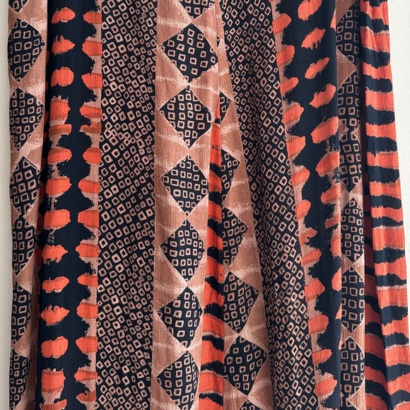 Madam Blue Clothing Animal Print/Tribal Print Skirt, Orange/Brown/Black, L - Picture 15 of 16
